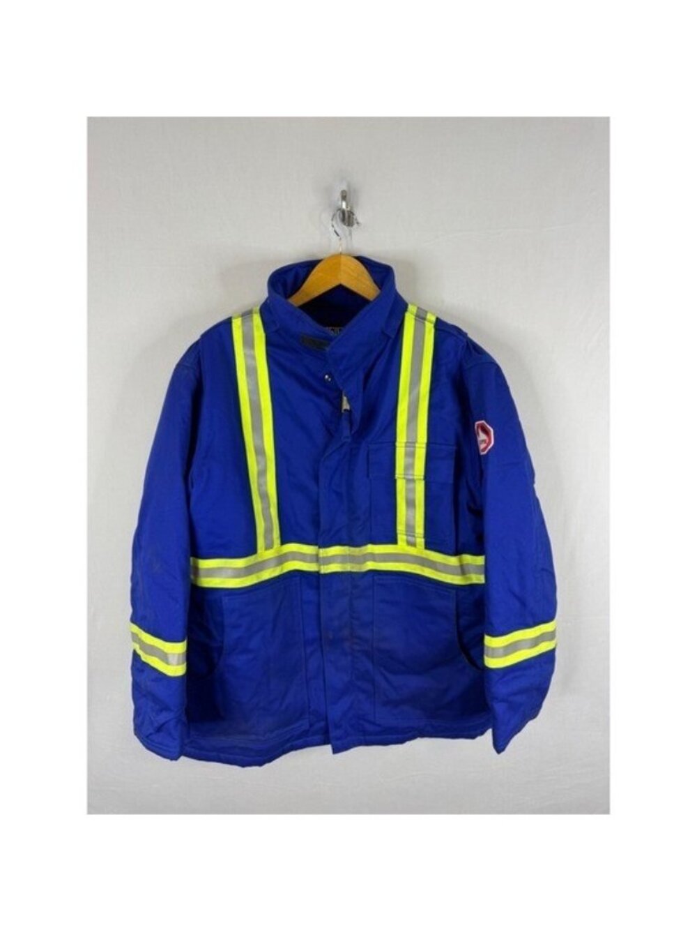 Walls FR Flame Resistant Reflective Safety Insulated Jacket Blue ATPV 34.3 Large